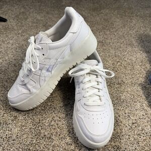 ASICS Japan S ST Women's Platform Sneakers White/Black 1202A360 Size 8.5